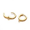 Eco-Friendly Brass Earring Hoops Findings KK-TA0007-40-3