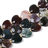 Natural Indian Agate Beads Strands G-P592-B11-01-2