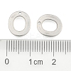 Tarnish Resistant 304 Stainless Steel Letter Charms X-STAS-O072-O-3
