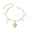 304 Stainless Steel Charm Bracelets BJEW-JB12219-2