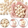 Printed Natural Wood European Beads LS-WOOD-T019-13B-01-3