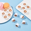 15Pcs 5 Styles Opaque Resin Drink Pendants FIND-YW0007-46-4