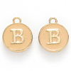 Golden Plated Alloy Enamel Charms ENAM-S118-06B-1