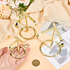 3Pcs 3 Styles Iron Crystal Mineral Display Holder ODIS-PH0002-06-3