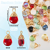 50Pcs Transparent Glass Pendants FIND-SP0004-02-2