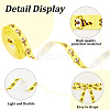 Polyester Bees Printed Grosgrain Ribbons SRIB-WH20020-018E-5