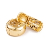 Rack Plating Brass Cubic Zirconia Earrings EJEW-S219-12G-04-2
