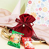 Velvet Jewelry Bags with Drawstring & Plastic Imitation Pearl LS-TP-CJC0001-03A-7