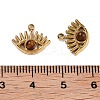 Natural Tiger Eye Eye Charms STAS-U014-06A-01-3