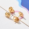 304 Stainless Steel Stud Earrings for Women STAS-Z117-17G-01-5