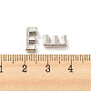 Platinum Plated Alloy Beads PALLOY-CJC0001-64P-E-3
