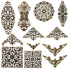 120Pcs 10 Styles Iron Connector Charms FIND-SC0017-12-1