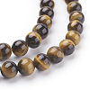 Natural Tiger Eye Beads Strands X-G-G099-6mm-4-3