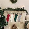 4Pcs 4 Colors Knitted Acrylic Fiber Hanging Stocking Bags AJEW-SP0004-04-6