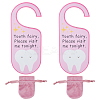 2Pcs Poplar Plywood Tooth Fairy Door Hanger AJEW-NB0007-14A-1