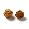 Natural Mookaite Carved Flower Scattered Beads G-O156-B-29-2