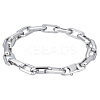 1Pc Stainless Steel Cable Chain Bracelets for Men BJEW-LP0001-02-1