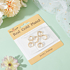 10Pcs Brass Micro Pave Clear Cubic Zirconia Hoop Earring Findings KK-BBC0015-61-6