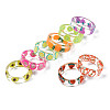 Transparent Resin Fruit Finger Ring for Women X1-RJEW-T022-030-2