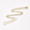 304 Stainless Steel Cable Chain Necklace Making STAS-T040-PJ209-2-54-2