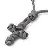 Polyester & Spandex Cord Bracelets BJEW-JB11398-4