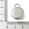 Coffee Cup with Heart 304 Stainless Steel Enamel Pendants STAS-M120-08P-3