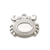 304 Stainless Steel Pendant Cabochon Settings STAS-E545-04C-P-1