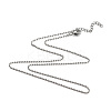 Non-Tarnish 304 Stainless Steel Ball Chain Necklaces LS-X-NJEW-JN02912-02-1