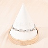 304 Stainless Steel Rhombus Link Chain Bracelets for Men Women BJEW-G766-04P-2