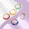 Brass Enamel Cuff Open Rings RJEW-P183-06G-M-2