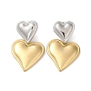304 Stainless Steel Dangle Stud Earrings X-EJEW-Z026-03-1
