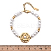 Ion Plating(IP) 304 Stainless Steel Link Bracelets for Women BJEW-P345-07G-5