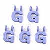 Rack Plating Spray Painted Alloy 2-Loop Link Pendants PALLOY-N176-01G-1