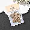 SHEGRACE Brass Pave Clear Cubic Zirconia Flower Chandelier Components Links XGRQ29273-393G-6