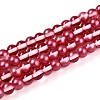 Baking Paint Transparent Glass Beads X1-DGLA-N011-6mm-06-1
