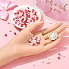 90Pcs 3 Colors Opaque Acrylic Beads MACR-YW0003-5