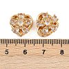Brass Micro Pave Cubic Zirconia Beads KK-F910-08G-02-3
