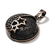 Natural Lava Rock Pendants G-P560-01R-21-2
