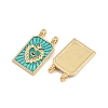 Brass Enamel Pendants X-KK-B157-28A-G-2