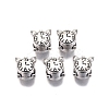 Tibetan Style Alloy European Beads TIBE-S314-102AS-RS-2