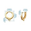 Eco-Friendly Brass Earring Hoops Findings KK-TA0007-40-7