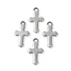 Tarnish Resistant 304 Stainless Steel Tiny Cross Charms STAS-F192-080P-1