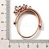 Alloy Open Back Bezel Pendants PALLOY-I223-14RG-3
