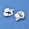 925 Sterling Silver Flower Charms STER-D302-08C-S-2