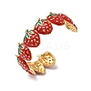 304 Stainless Steel Enamel Cuff Bangles for Women LS-BJEW-F518-01G-2