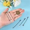 30Pcs Stainless Steel Chain Extender STAS-CJ0001-184-4