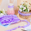 12.5 Yards Double Layers Polyester Lace Trim OCOR-GF0003-11D-6