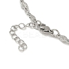 304 Stainless Steel Link Chain Bracelet Making STAS-K252-20A-P-3