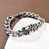 Stainless Steel Link Bracelets BJEW-D379-12ASP-1
