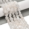 Natural White Jade Beads Strands G-P497-01E-25-2